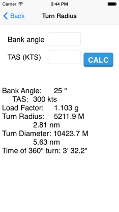 Calculator for Flight screenshot 2