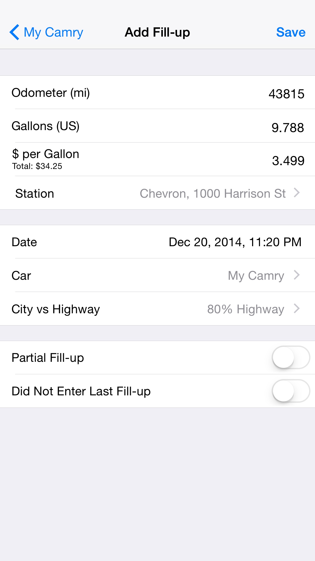 Screenshot 2 of Fuel Econ