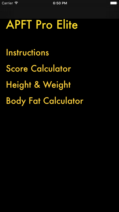 APFT Pro Elite app screenshot