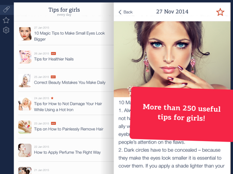 Screenshot #4 pour Tips For Girls Free: Beauty, Body, Health