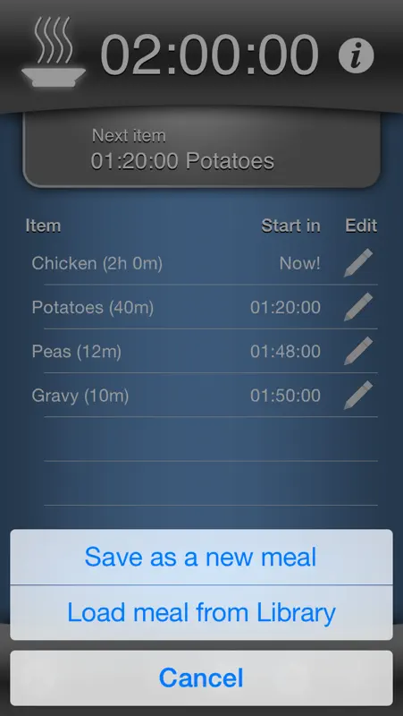 Cookit - cooking meal timer screenshot 3 of 5