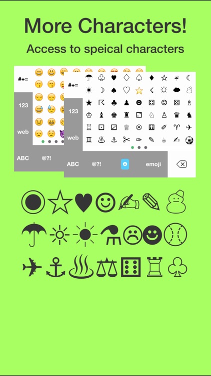 Typeable - Quick Keypads, Stylish Fonts, Emoji Arts, Color Keys, Custom Keyboard for iOS 8 screenshot-3