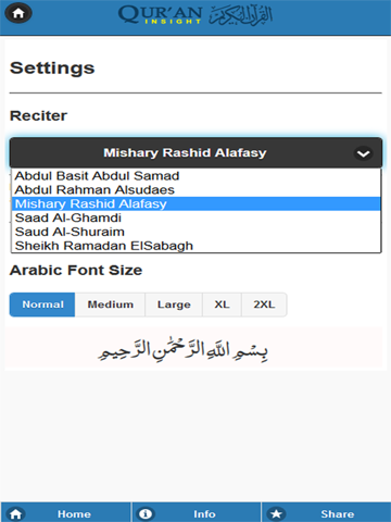 Quran Insight iPad screenshot 4 - Book app