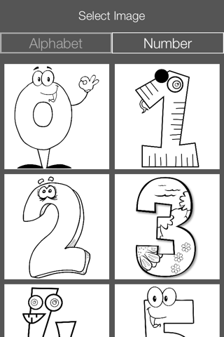 Interactive Touch Colouring Book of Alphabets & Numbers - Paint Studio for Kids screenshot 2