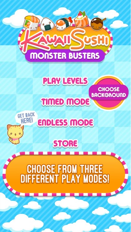 Kawaii Sushi Monster Busters - Line Match puzzle game screenshot-3