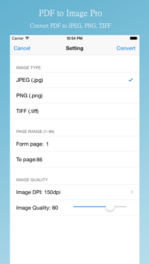 PDF2Image Pro Edition - for Convert PDF to Image(JPG,PNG,TIF(圖2)-速報App