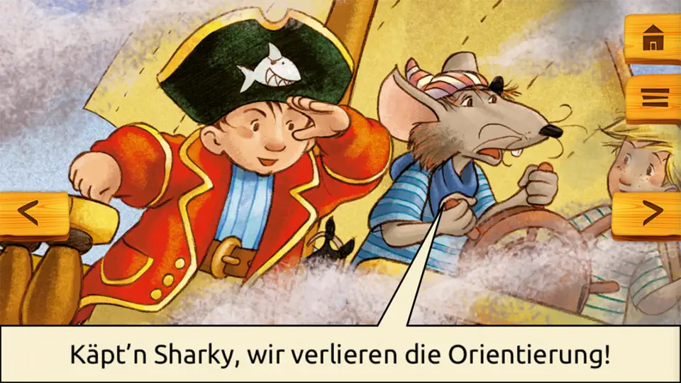 Screenshot von Käpt’n Sharky Piratenspaß Zum Lesen Und Spielen auf dem iPhone 4