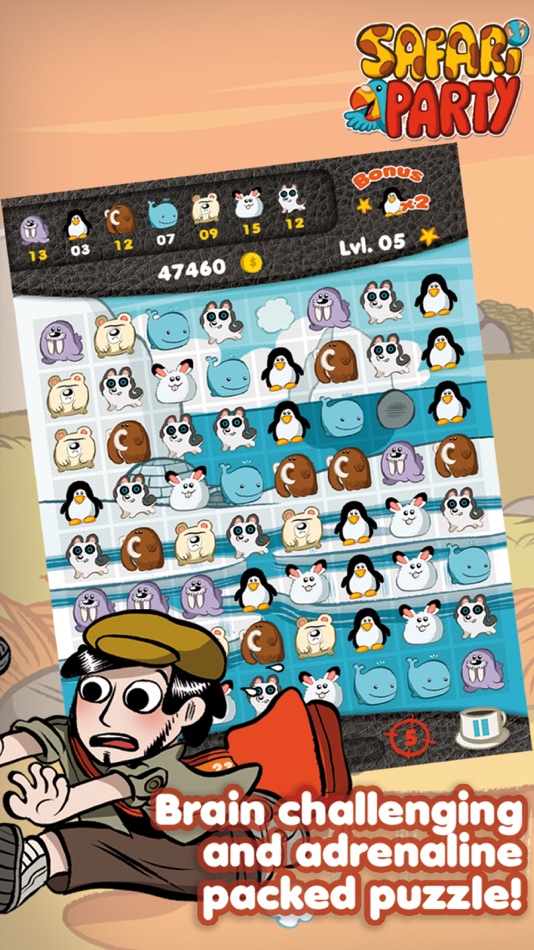 #3. Safari Party - Match3 Puzzle Game with Multiplayer (iOS) 由: PIXOWL INC.