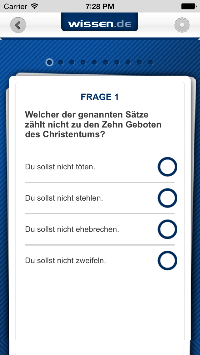 How to cancel & delete Der große Allgemeinbildungs-Test von wissen.de from iphone & ipad 4