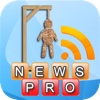 Hangman News RSS Pro in real time with categories News