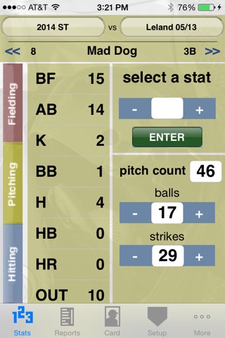 StatCatcher™ Softball Free screenshot 2