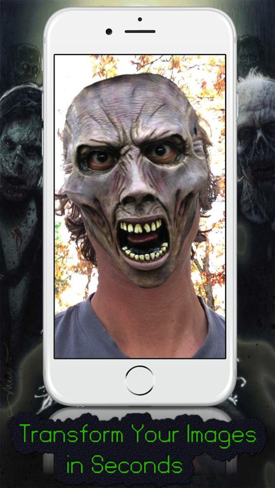 Mask Booth - Transform into a zombie, vampire or scary clown - 2.1 - (iOS)