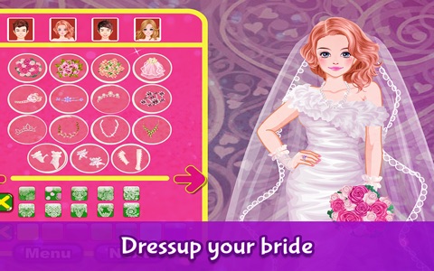 Fashion Wedding - Dress up and make up game for kids who love weddings and fashion screenshot 4