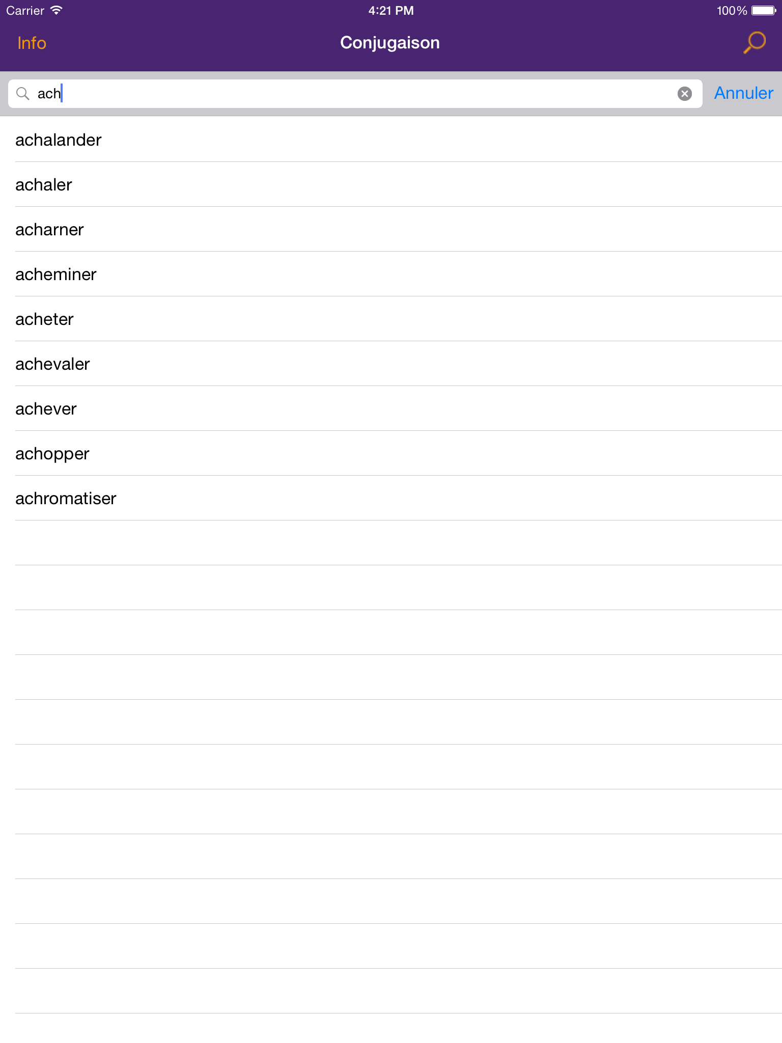 French Verbs Conjugations - Free App made by teachers