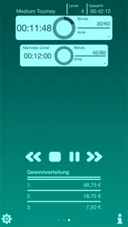 poker blind timer lite iphone bildschirmfoto 3