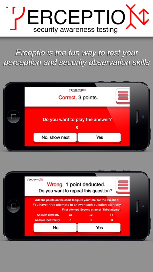 #5. ERCEPTIO - Cross train your brain! Test your perception and security observation skills with real video and audio clips from everyday life. (iOS) 由: Jaroszlav Zseleznov