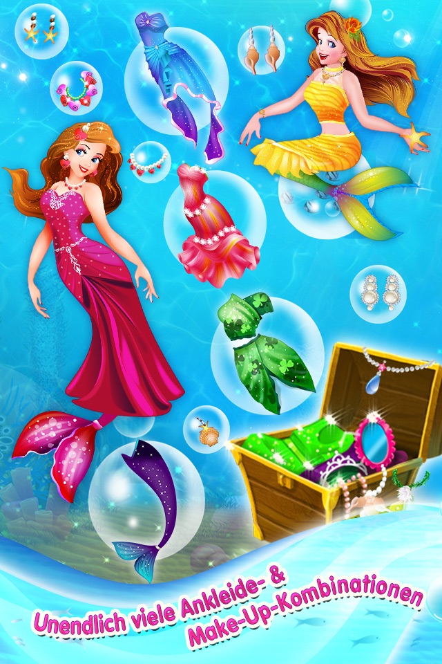 Mermaid Princess Makeover -  Dress Up, Makeup & eCard Maker Game screenshot 2