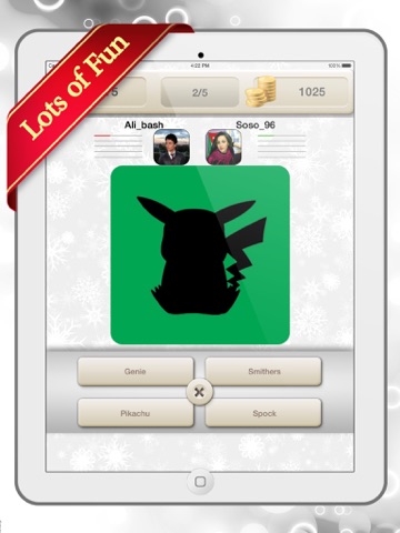 Cartoon Shadow | Multiplayer Quiz iPad screenshot 4 - Entertainment app