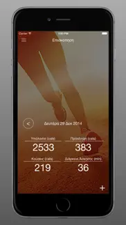 Θερμιδομετρητής - Διατροφή - Άσκηση iphone screenshot 2