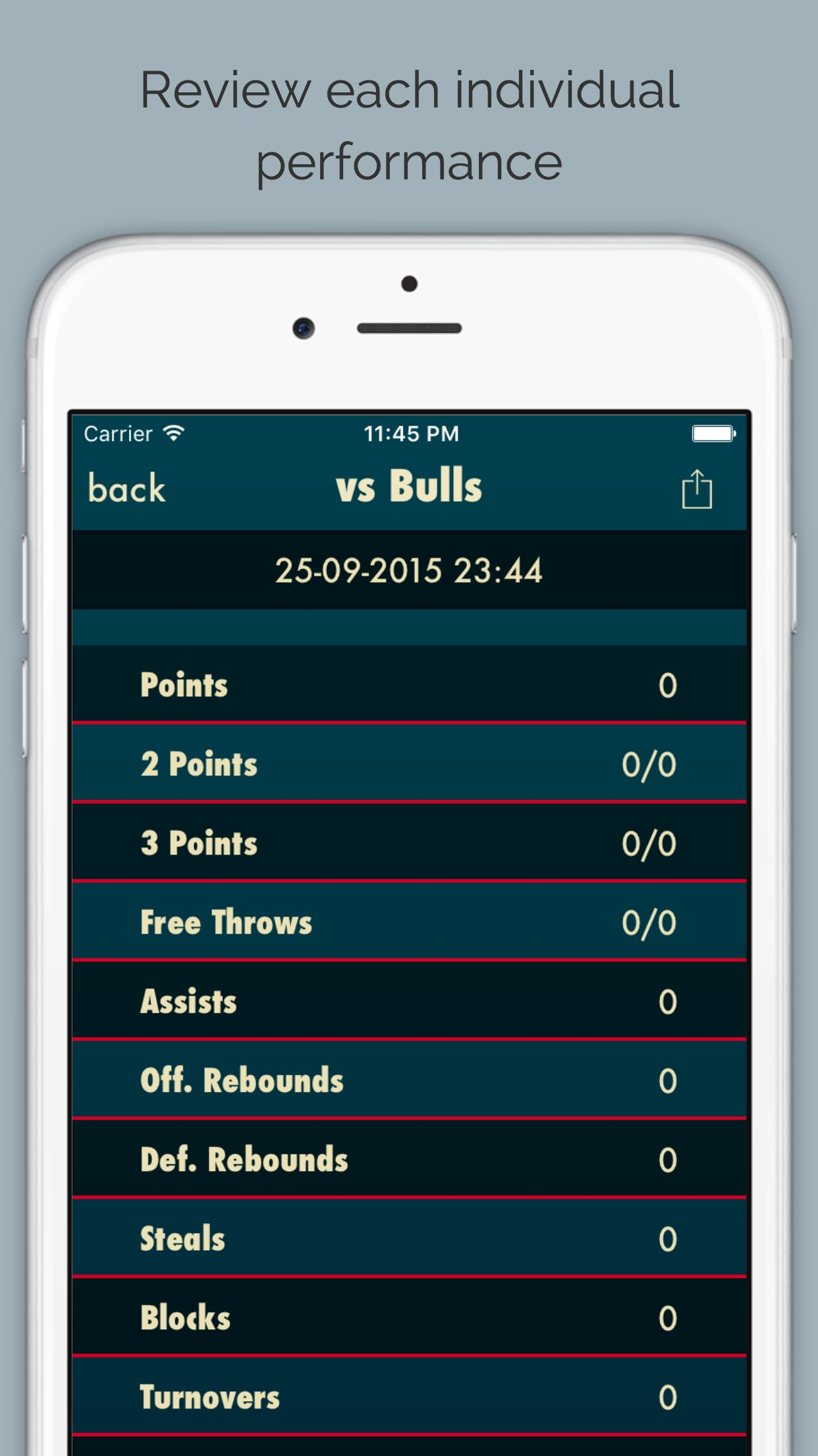 MBT - My Basketball Tracker