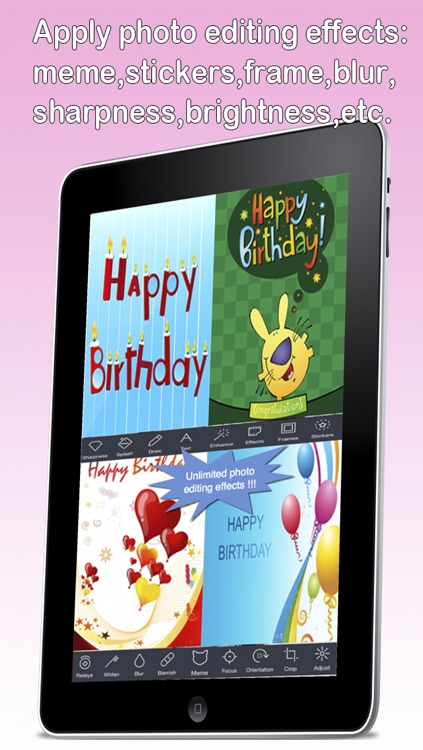 The Ultimate Happy Birthday Cards (Pro Version). Custom and Send Birthday Greetings eCard with emoji, text,voice messages and photo editor