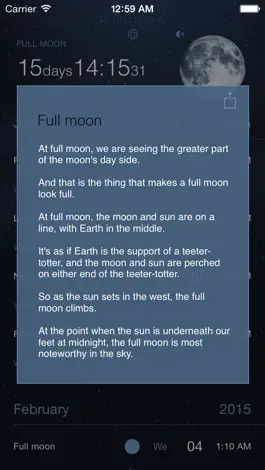 Game screenshot Moon Phases Deluxe - Full and New Moon Calendar hack