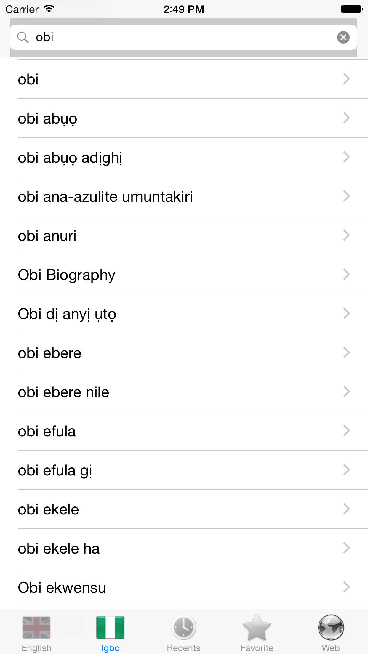 English Igbo best dictionary thesaurus - Bekee Igbo kasị mma akwụkwọ ọkọwa okwu