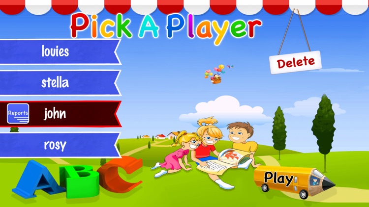 Trivial Missing Letters for Kindergarten