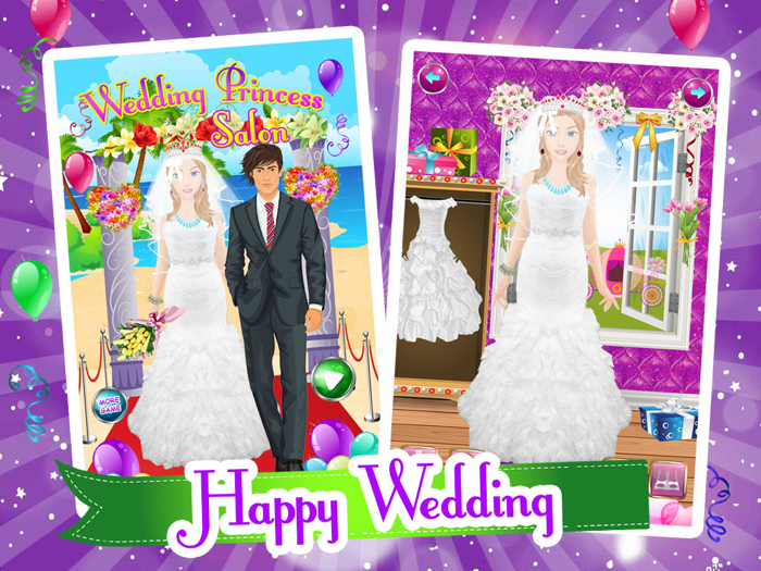 Princess Jenna Wedding Fashion Dress up and makeup salon