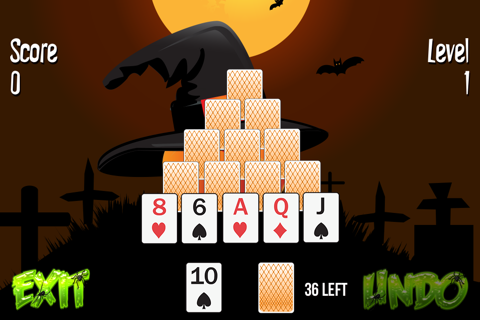 Pyramid Solitaire Halloween screenshot 3