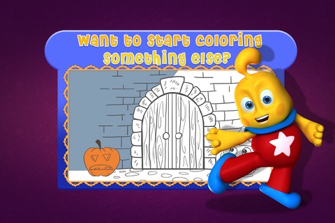Tiny Artist Coloring Shapes Halloween Theme FULL screenshot 2