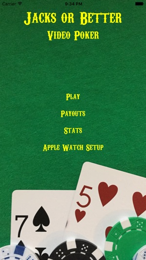 Jacks or Better -- Video Poker