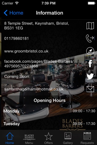 Blades Barbers Shop screenshot 3