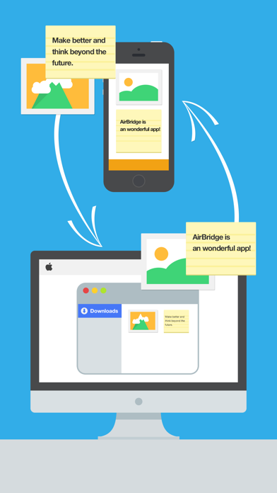 AirBridge - Transfer image/photo, text or URLのおすすめ画像1