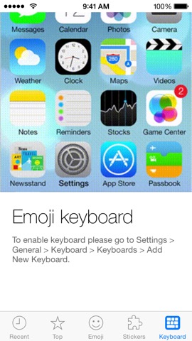 Emoji Keyboard and Stickers for iOS 8のおすすめ画像1