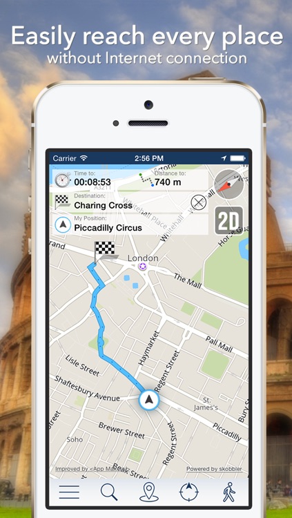 Bangkok Offline Map + City Guide Navigator, Attractions and Transports