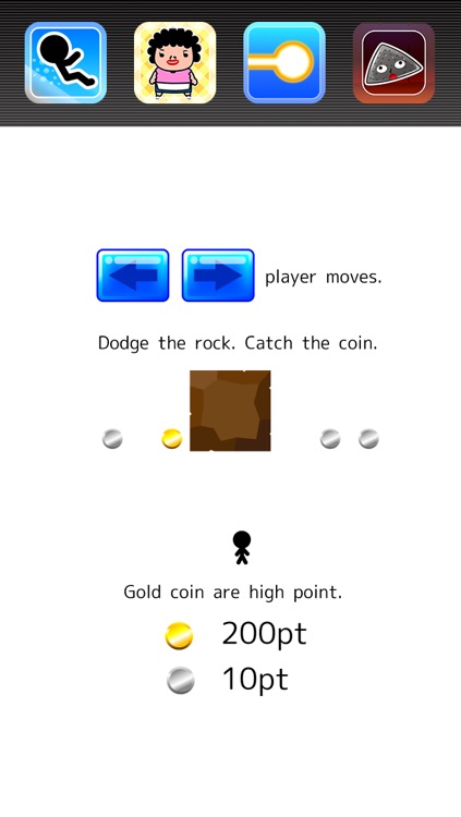 Dodge The Rock ! Catch The Coin !