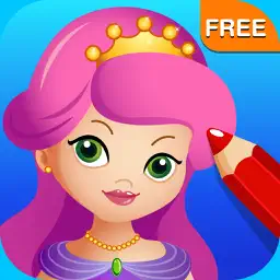 Princess Fairy Ballerina Color Salon: Fun Ballet Dancers Princesses Fairies Coloring Book for Kids and Girls app icon