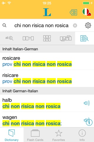 Italienisch XL Pro Wörterbuch screenshot 2