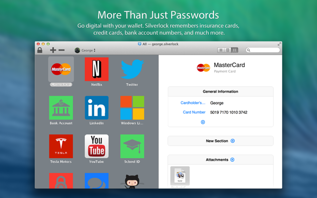 ‎Silverlock - Password Manager & Secure Digital Wallet Screenshot