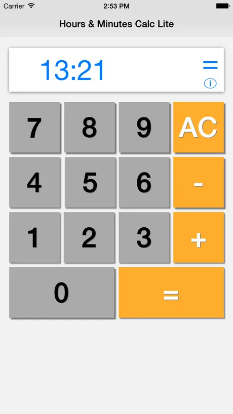 Ore Minuti Calculator Lite