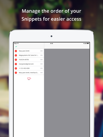 Screenshot #6 pour Snipboard - Keyboard for custom text snippets