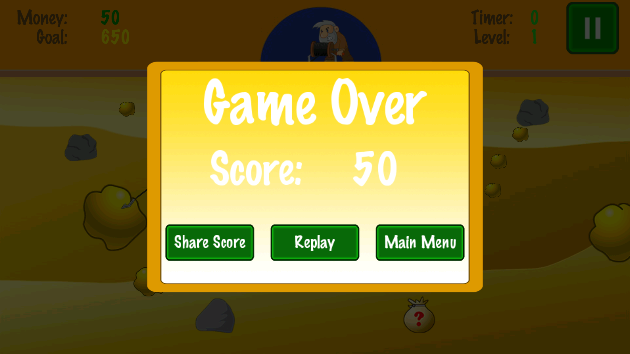 Classic Gold Miner HD Free screenshot 4