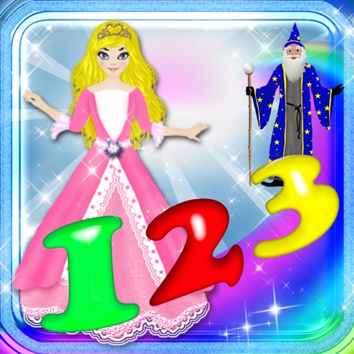 123 Learn Learn Numbers Magical Kingdom - Count Learning Experience Catch Game icon