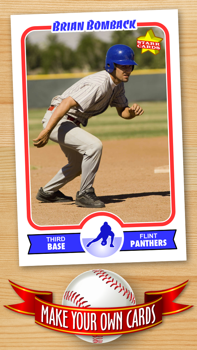 FREE Baseball Card Template — Create Personalized Sports Cards Complete with Baseball Quotes, Cartoons and Statsのおすすめ画像1