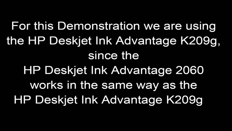 Showhow2 for  HP DeskJet 2060