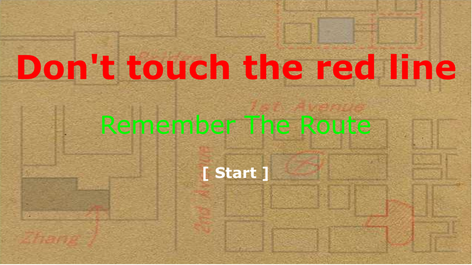 #2. Don't touch red line-Avoid red line, Remember the route (iOS) 来自: 方元 朱
