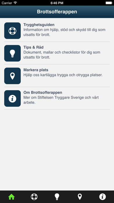 How to cancel & delete Brottsofferappen från Tryggare Sverige from iphone & ipad 2