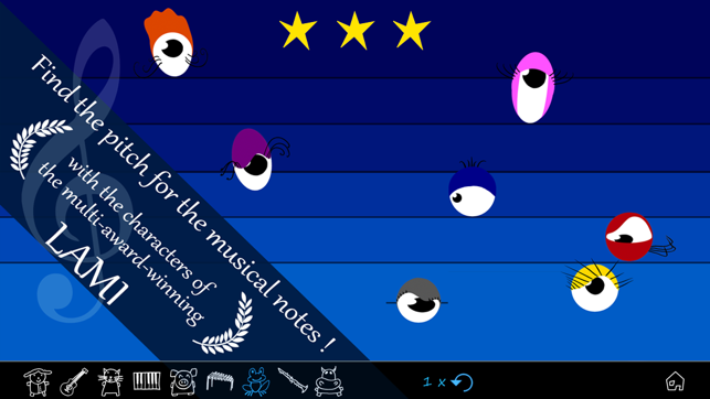 ‎LAMI find notes: Children's Ear Training ! Music for kids Screenshot