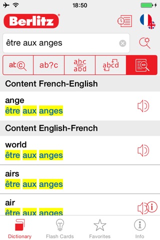French - English Berlitz Standard Talking Dictionary screenshot 2